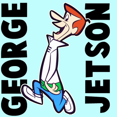 How to draw George Jetson from The Jetsons with easy step by step drawing tutorial