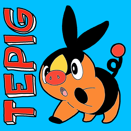 How to draw Tepig from Pokémon from with easy step by step drawing tutorial