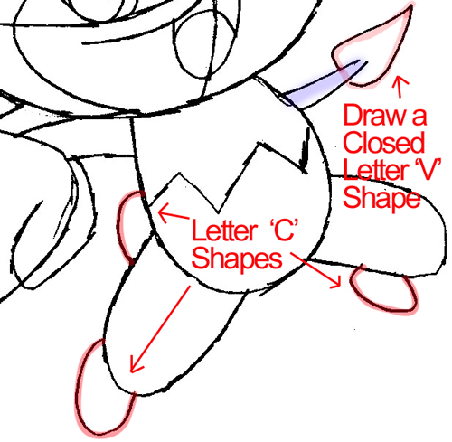 Step 8 : Drawing Pansear from Pokémon in Easy Steps Lesson
