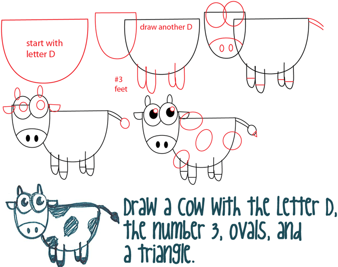 Cow with Head and Body Tutorial