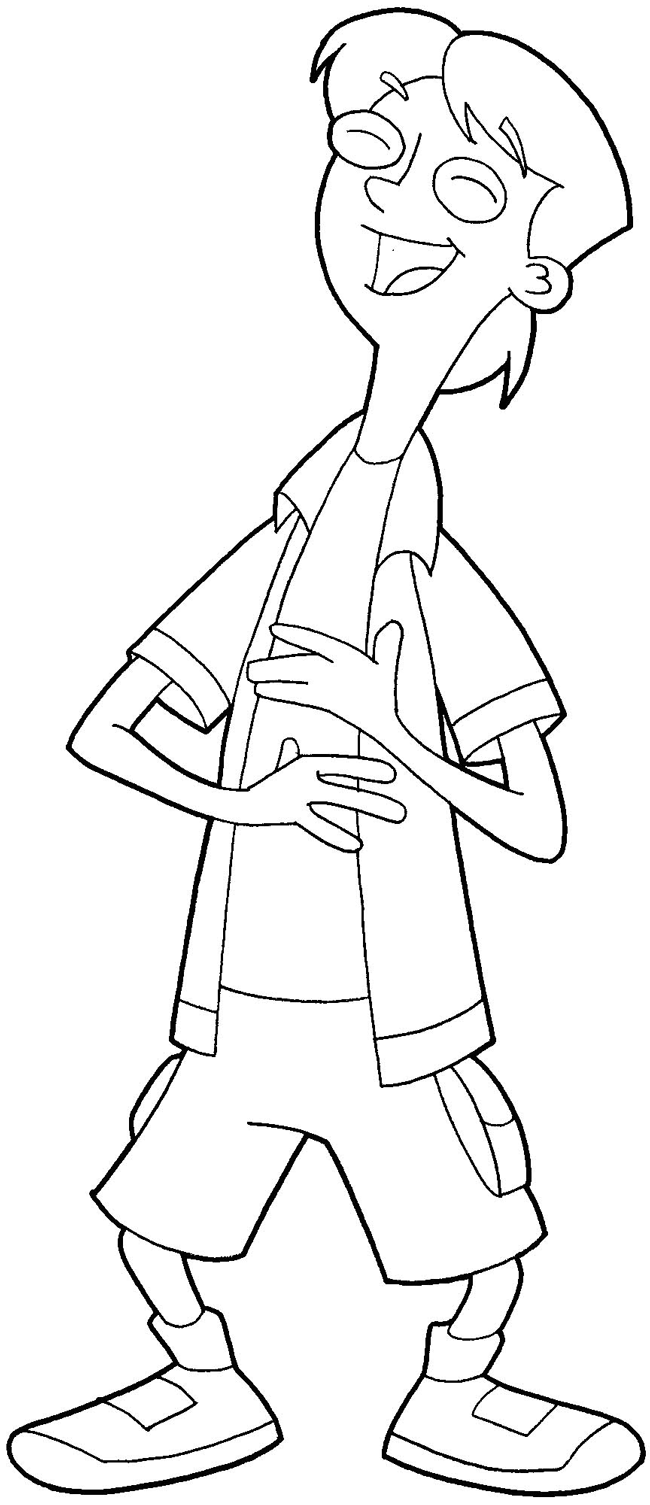 How to draw Jeremy Johnson from Phineas and Ferb with easy step by step drawing tutorial