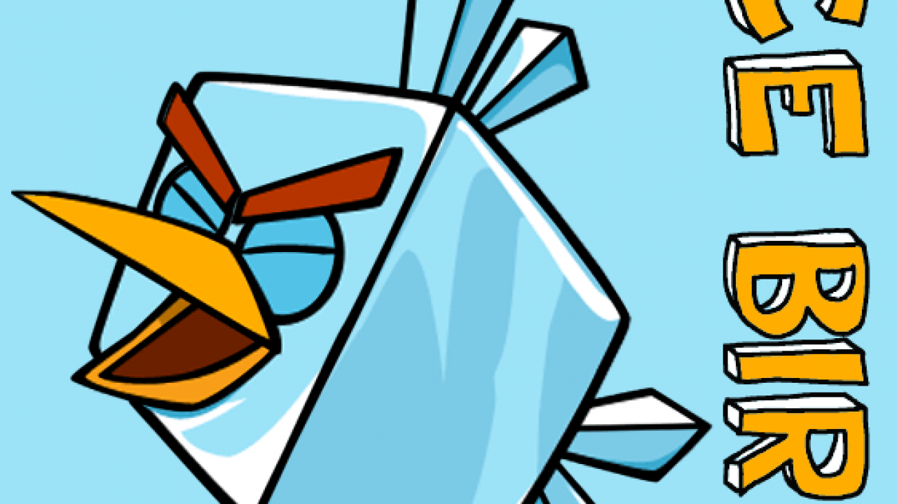 How to Draw Ice Bird from Angry Birds Space with Easy Step by Step ...