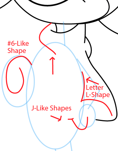 Step 9 : Drawing Wakko Warner from Animaniacs in Easy Steps Lesson