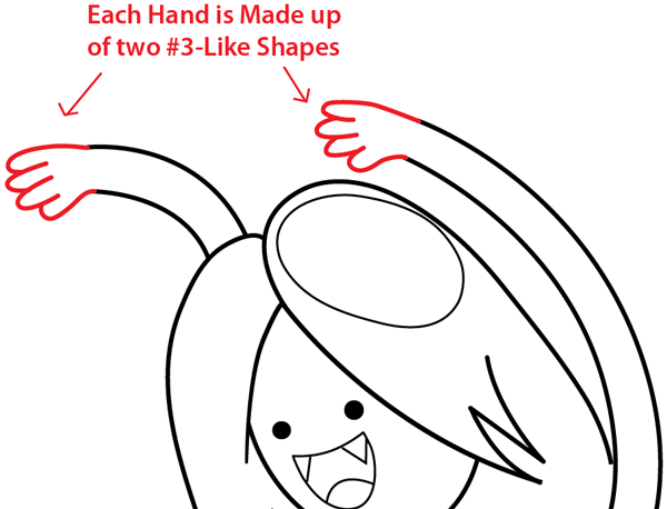 Step 12 : Drawing Marceline from Adventure Time in Easy Steps Lesson