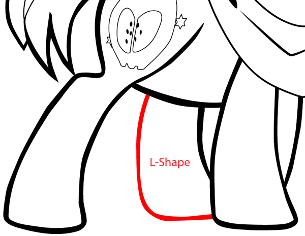 Step 13 : Drawing Big Mac from My Little Pony: Friendship is Magic in Easy Steps Lesson