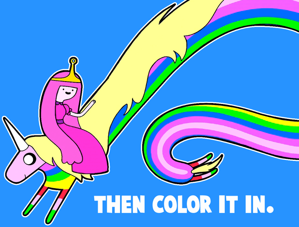 How to draw Lady Rainicorn and Princess Bubblegum from Adventure Time with easy step by step drawing tutorial