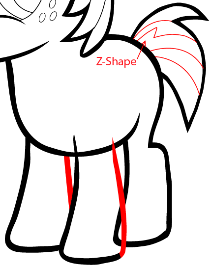 Step 10 : Drawing Babs Seed from My Little Pony: Friendship is Magic in Easy Steps Lesson