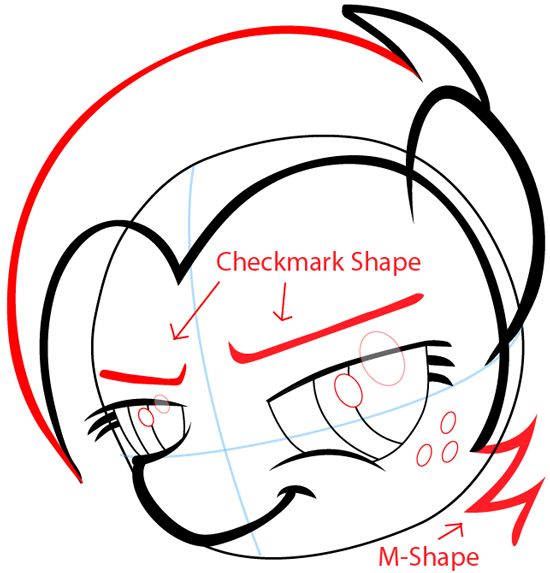 Step 5 : Drawing Babs Seed from My Little Pony: Friendship is Magic in Easy Steps Lesson