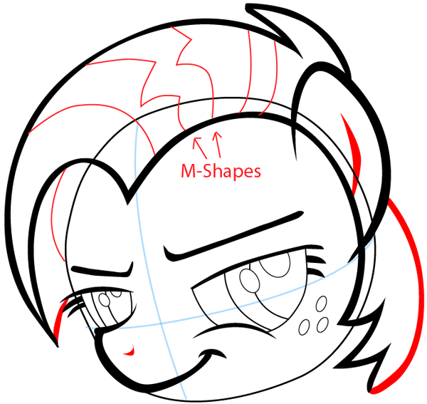 Step 6 : Drawing Babs Seed from My Little Pony: Friendship is Magic in Easy Steps Lesson