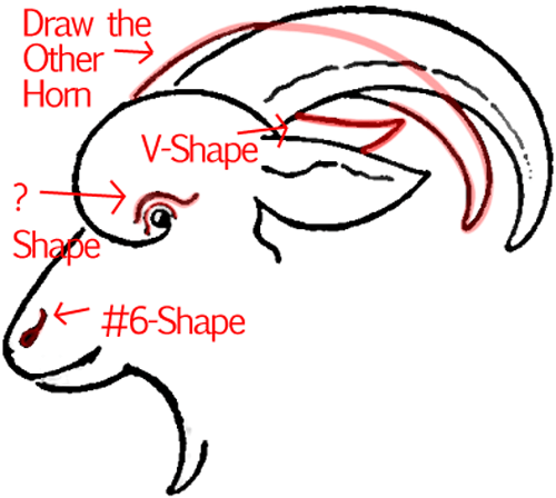 Featured image of post How To Draw A Goat Face Step By Step / I sketch a vertical core line, and then add three horizontal lines for the eyes, nose, and mouth.