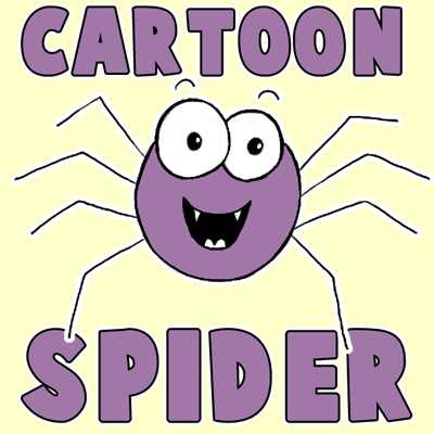 How to Draw Cute Cartoon Spider with Easy Steps