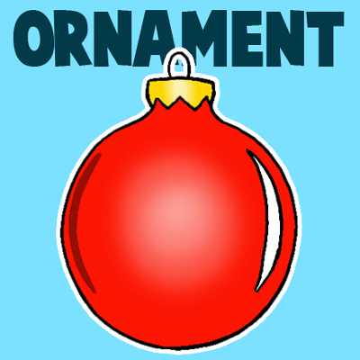 how to draw a christmas ornament