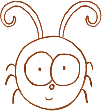 How to Draw a Cute Cartoon Bug for Kids