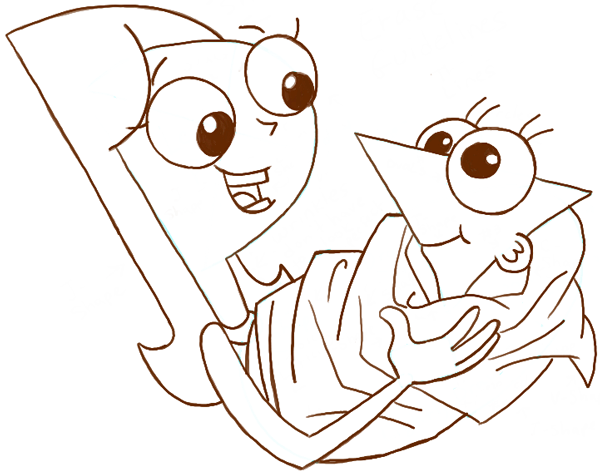 Finished Candace and Baby Phineas