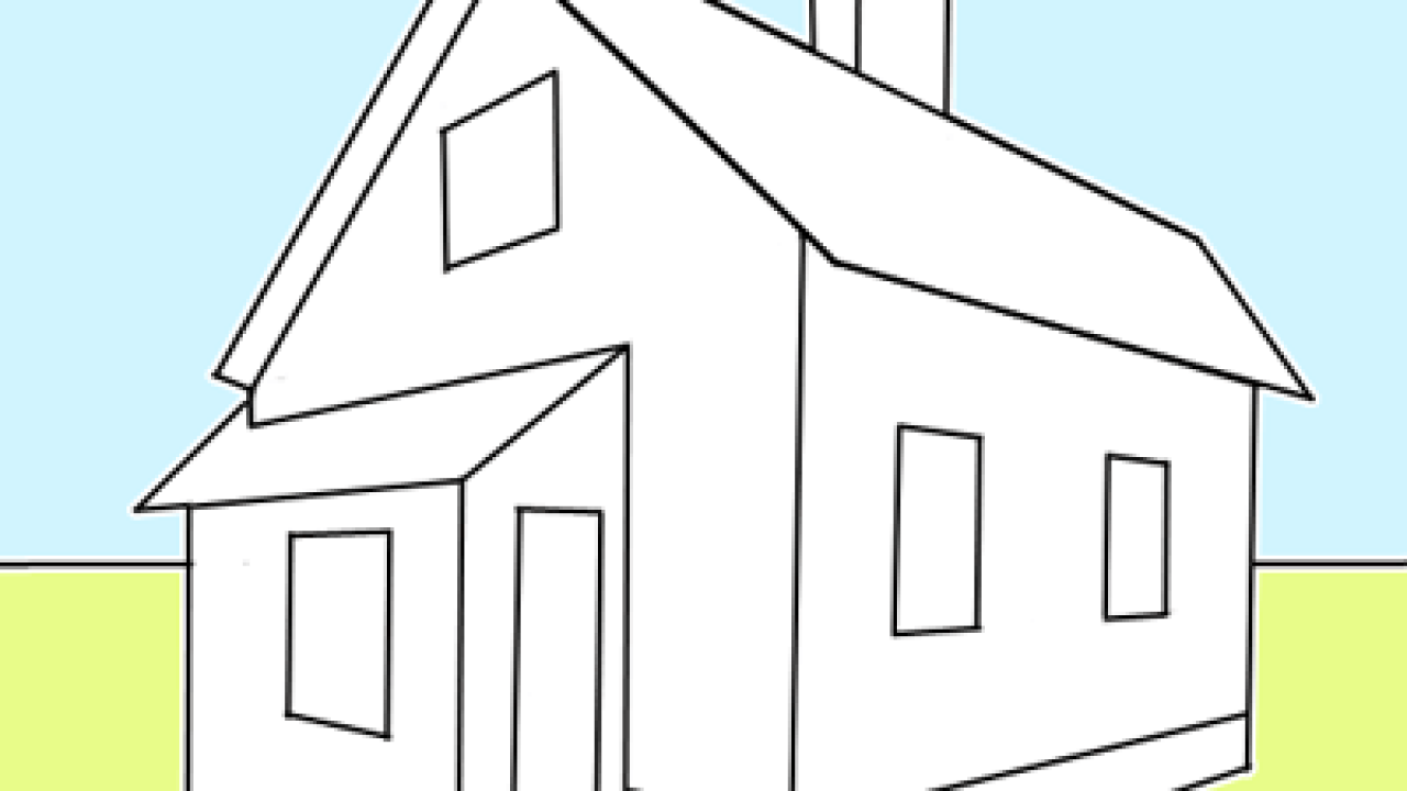 Modern Dream House Drawing Easy For Kids - Molak Malek