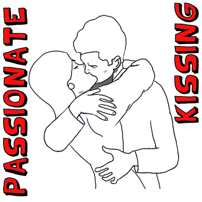 How to Draw Kissing : Drawing a Passionate Kiss for Valentines Day