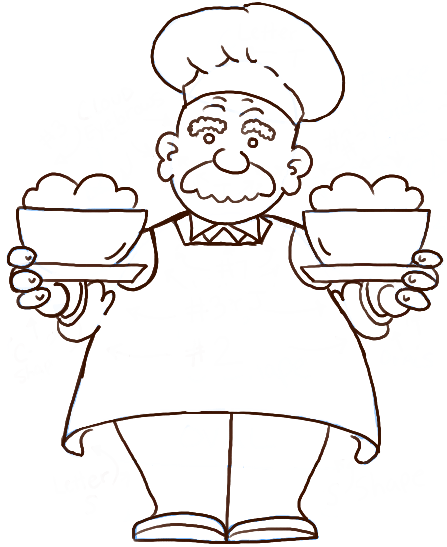 How to Draw a Cartoon Chef with Easy Steps Tutorial
