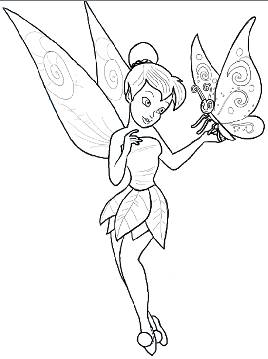 How to Draw Tinker Bell Face  Easy Drawing Tutorial For Kids