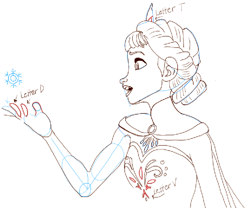 How To Draw Elsa From Frozen, Step by Step, Drawing Guide, by Dawn -  DragoArt