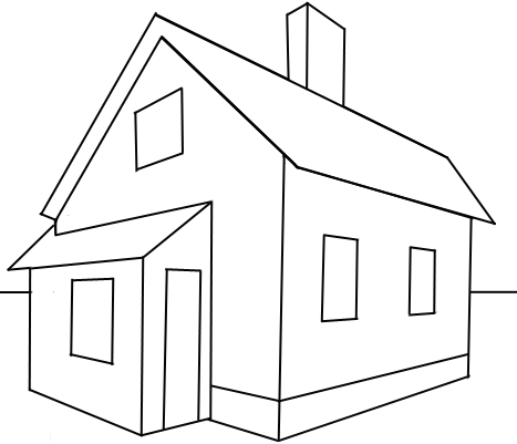 How To Drawing Of A House Easy - The Soft Roots-saigonsouth.com.vn