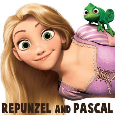 How to Draw Rapunzel and Pascal from Tangled with Easy Step by Step Tutorial