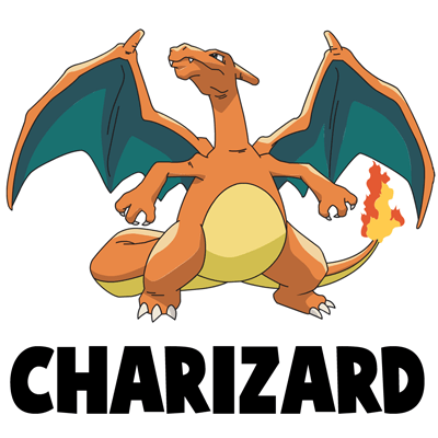 How to Draw Charizard from Pokemon with Easy Steps