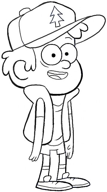 How to Draw Dipper Pines from Gravity Falls with Step by Step Drawing Tutorial