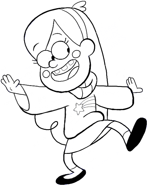 How to Draw Mabel Pines from Gravity Falls with Easy Steps Tutorial