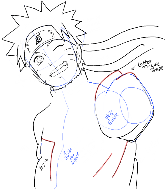 Naruto Drawing Tutorial - How to draw Naruto step by step