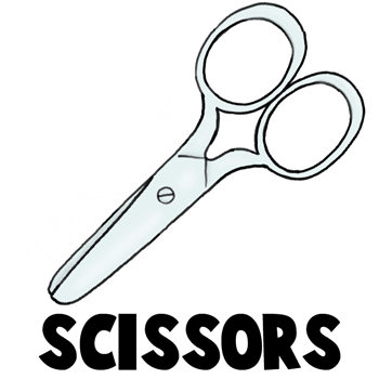 How to Draw Scissors with Easy Step by Step Drawing Tutorial