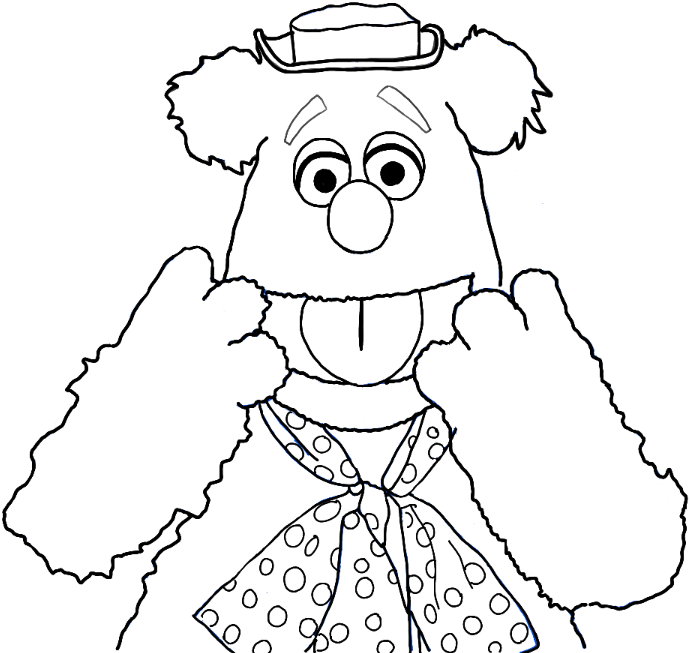 How to Draw Fozzie Bear from The Muppets Show and Movie Step by Step Drawing Tutorial