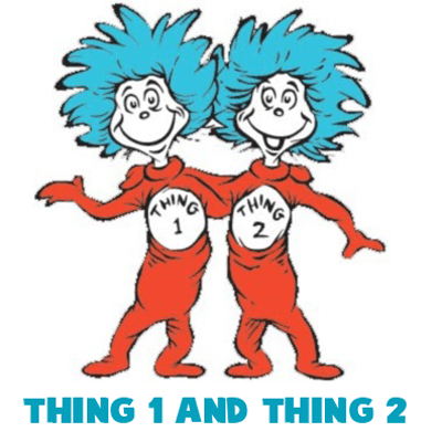 How to Draw Thing 1 and Thing 2 from Dr. Seuss The Cat in the Hat