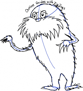 How to Draw The Lorax by Dr. Seuss with Step by Step Drawing Tutorial