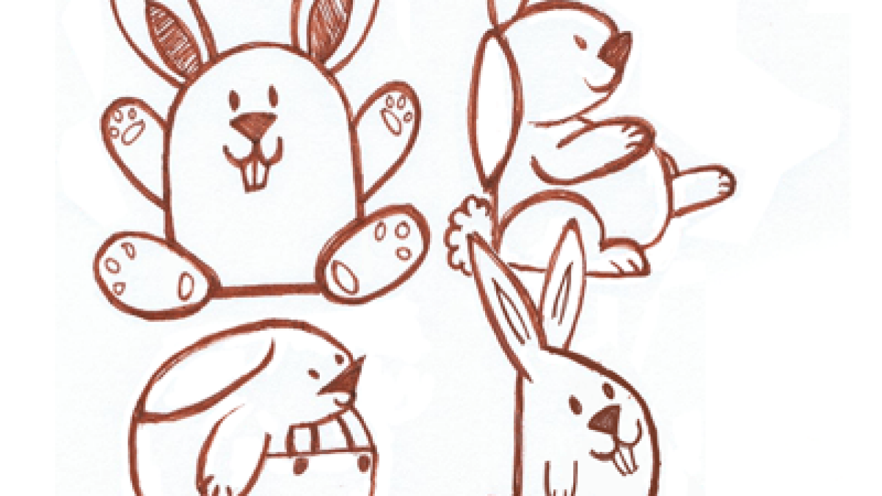 Big Guide to Drawing Cartoon Bunny Rabbits with Basic Shapes for Kids &  Preschoolers - How to Draw Step by Step Drawing Tutorials