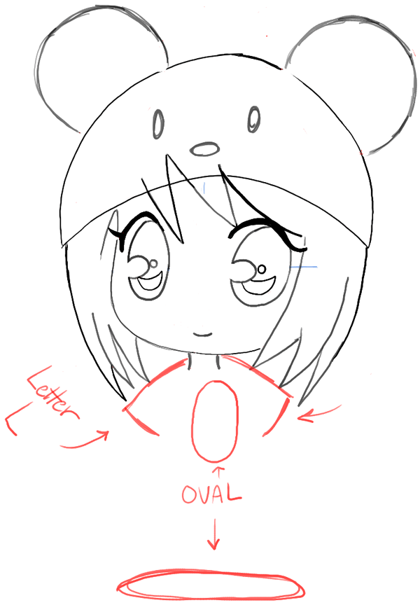 How to Draw a Chibi Girl with Cute Mouse Hat Easy Step by Step Drawing  Tutorial - How to Draw Step by Step Drawing Tutorials