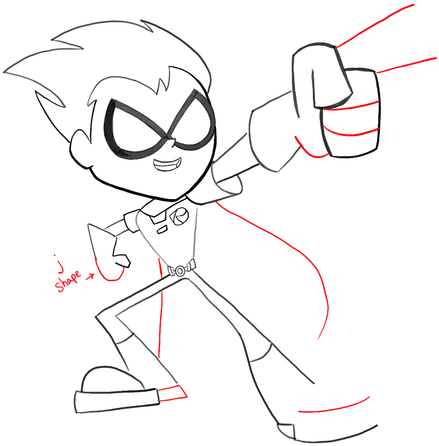 How to Draw Robin from Teen Titans Go with Easy Steps Tutorial - How to Draw  Step by Step Drawing Tutorials