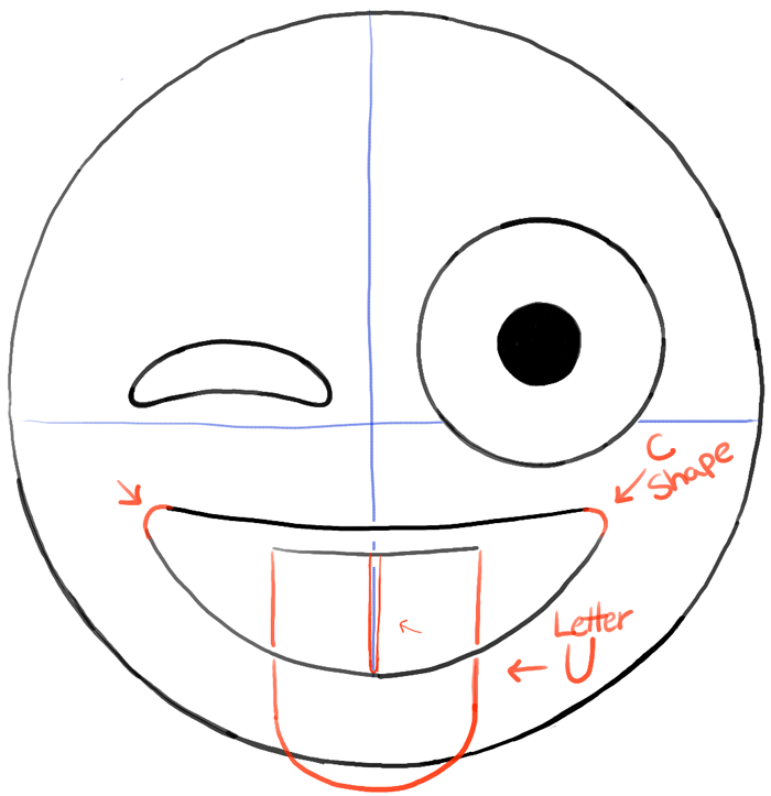 How To Draw Emojis Winking With Tongue Out Face Drawing Tutorial How To Draw Step By Step Drawing Tutorials