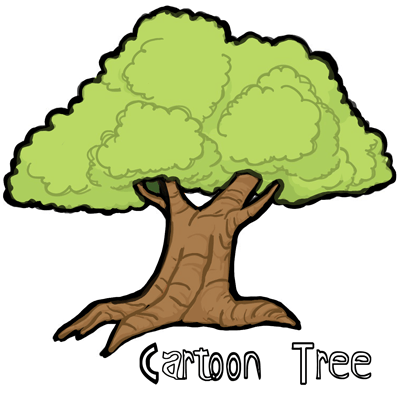 How to Draw Cartoon Trees with Easy Step by Step Drawing Tutorial - How to  Draw Step by Step Drawing Tutorials