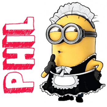 How to Draw Phil the Minion Dressed up as a Maid from Despicable Me 2