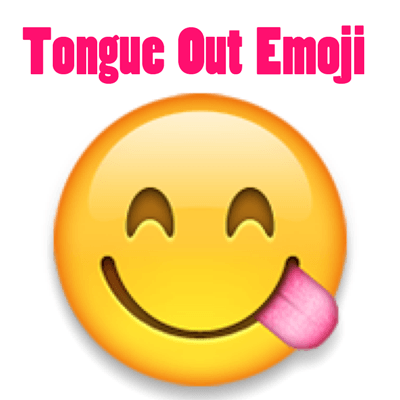 Text tongue out emoji 😝 Face