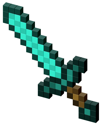 Finished Picture of Diamond Sword