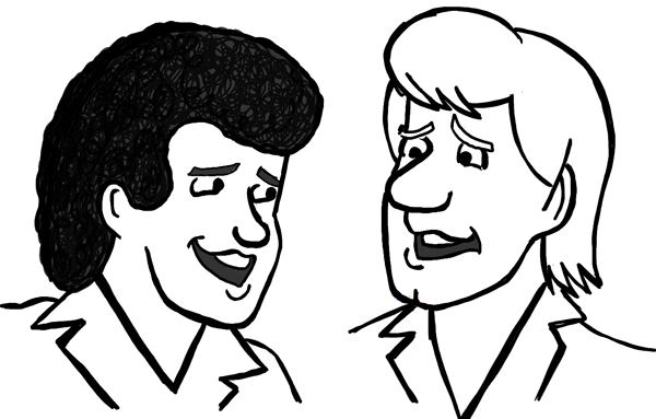 Finished Drawing of Air Supply's Russell and Graham in Scooby Doo Style