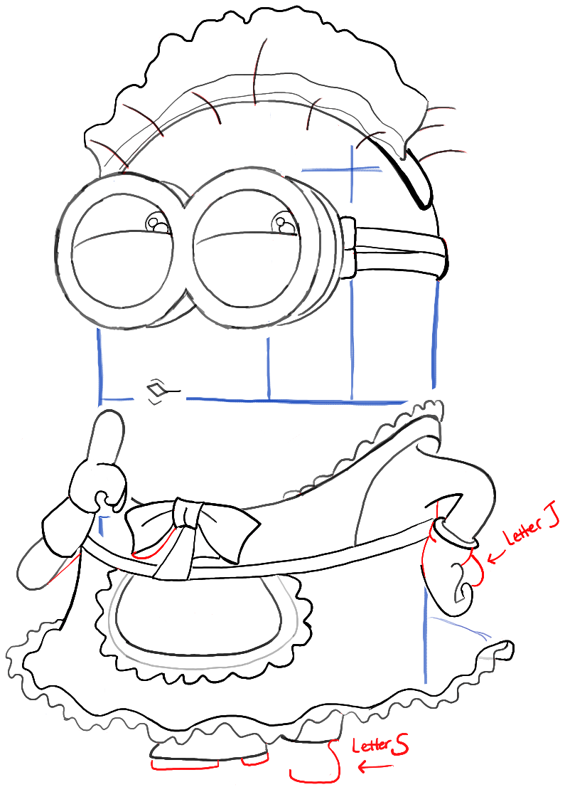 step10-how-to-draw-phil-despicable-me-minion-maid-costume