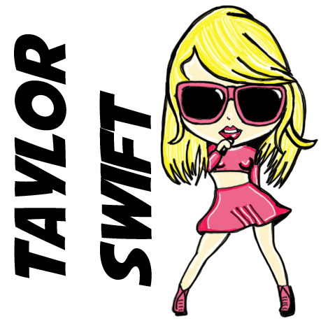 How to Draw Cute Chibi Taylor Swift with Easy Step by Step Drawing Lesson
