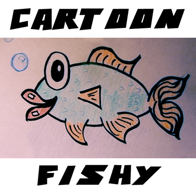 How to Draw Cute Cartoon Fish with Easy Steps Tutorial