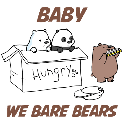 How to Draw Baby We Bare Bears Character in Simple Step by Step Drawing Lesson