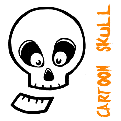 How to Draw Silly Cartoon Skulls for Halloween Easy Tutorial for Kids