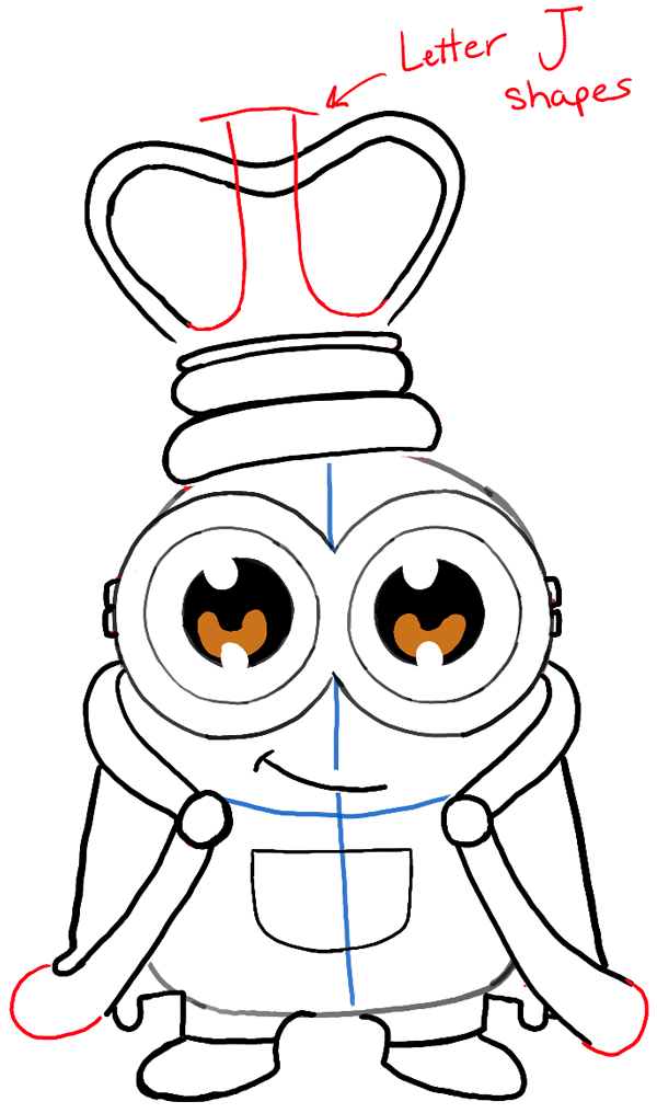 How To Draw Cute Chibi King Bob From The Minions Movie With Easy