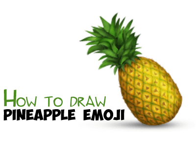 How to Draw Pineapple Emoji