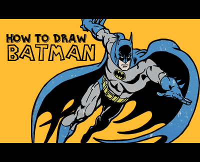 How to Draw Batman in Retro DC Comics Style - Easy Step by Step Tutorial -  How to Draw Step by Step Drawing Tutorials